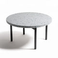 Terrazzo round coffee table with gold legs 80 x 80 x 40cm