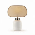 Ceramic table lamp with fabric shade suitable for living room or bedroom 20 x 30 x 50cm